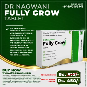 Dr. Nagwani 3 Products combo (Biotin Shampoo + Vitamin D3 + Fully Grow)
