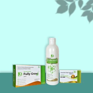 Dr. Nagwani 3 Products combo (Biotin Shampoo + Vitamin D3 + Fully Grow)