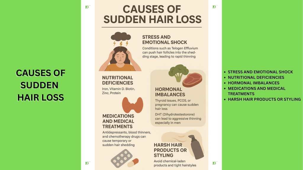 Causes of Sudden Hair Loss